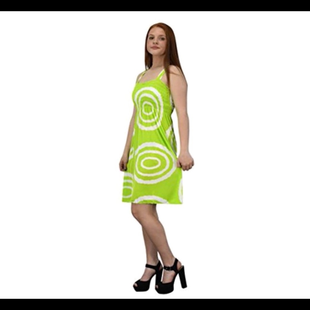 Dress XL color green and white